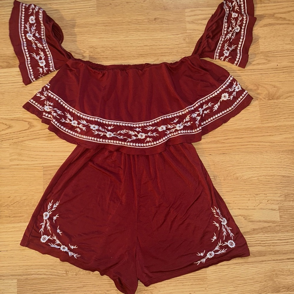 American Eagle Off the Shoulder Romper